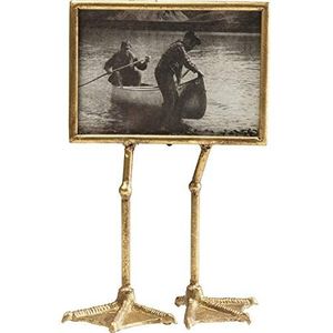 Kare Design frame Duck Feet goud, fotolijst, eendenpoten, fotolijst, accessoire, decoratie voor dressoirs, commodes of planken, 13 x 18 cm, 9,5 x 19 x 37,5 cm