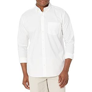 Izod Uniform Men's Long Sleeve Oxford Shirt, White, Small
