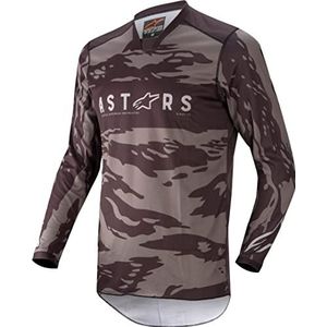 Alpinestars MX Crosssh T-shirt voor baby's en peuters, formele buttondown, zwart/grijs, M heren, Zwart/Grijs