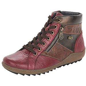 Remonte Dames R1497 enkellaarsjes, Rood combi 35, 36 EU