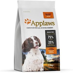 Applaws natürliche komplette trockene Hundefutter für Erwachsene kleine/mittlere Rasse Hunde, Huhn, 7,5 kg (Packung mit 1)