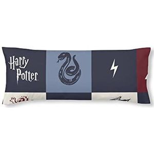 BELUM | kussensloop Harry Potter, kussensloop van 100% katoen, geruit, blauw, 90 bed.