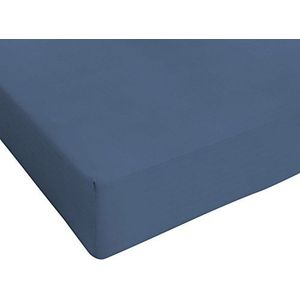 Max color Bedlaken 25cm hoeken, 100% katoen, avio, kleine dubbele