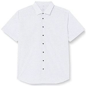 Seidensticker Men's Shaped Fit Shirt met korte mouwen, lichtblauw, 38, lichtblauw, 38