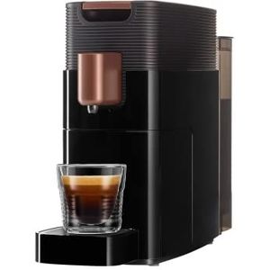 K-fee ONE capsulemachine voor koffie, thee & cacao, compact koffiezetapparaat, snel opwarmen, 0,8 l waterreservoir, 19 bar, zwart koper