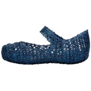 melissa Mini BB-platte sandalen voor meisjes, Blauw, 27 EU