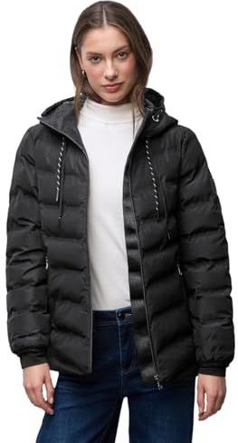 Street One Dames Jasje met gelijmde naden in Zwart, in size: 34