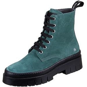 Artvoor vrouwen. 11953S1UM003_0G3 Leren enkellaarsjes 1953S Zijden Suède Alpine/Amberes (36), Leer, Plat, 1 tot 3 cm, Casual, Groen