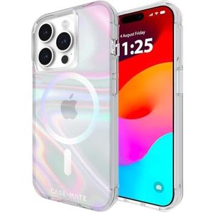 CASE-MATE iPhone 15 Pro Hoesje - Zeepbel [12FT valbescherming] [Compatibel met MagSafe] Magnetische Cover met iriserend Swirl-effect voor iPhone 15 Pro 6,1 inch, slank, schokbestendig, krasbestendig