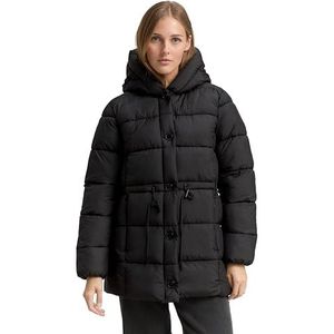 TOM TAILOR DENIM - Winterjas - Zwart - Gewatteerde Jas