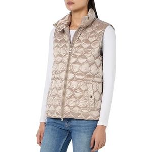 Geox W Myluse Vest Jacket voor dames, Simply Taupe, 46