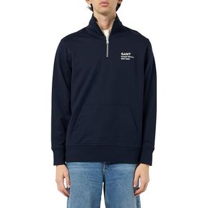Gant Script Half Zip Sweater Heren - Maat S