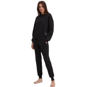 Emporio Armani Iconic Terry Loungewear Tracksuit, Zwart, XS