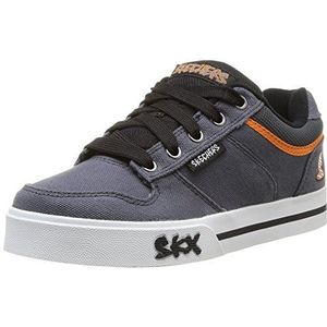 Skechers Vert Ii-Kick Flipz Sneaker voor jongens, Grijze Gris Ccor, 34 EU