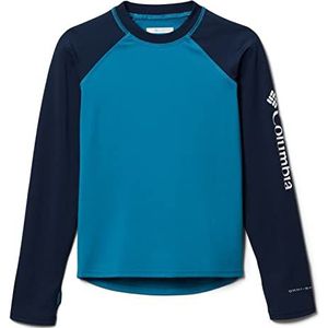 Columbia Unisex Sandy Shores Long Sleeve Sunguard Rash Guard Shirt, Deep Marine, Collegiate Navy, L