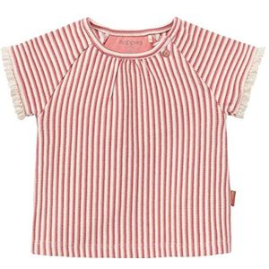 Noppies Baby T-shirt met korte mouwen voor baby's, meisjes, gestreept, Terra Cotta - P648, 68 cm