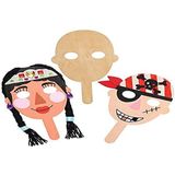 Baker Ross Houten Maskers (5 stuks) Knutselspullen en Knutselsets voor Kinderen