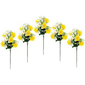 Kunstbloemen, paasklokken, margrieten, tak, madeliefjes, narcissen, kunstbloemen, bloementak, narcissensteel, paasdecoratie, vroege bloeis, lentebloemen, vaas, tafeldecoratie