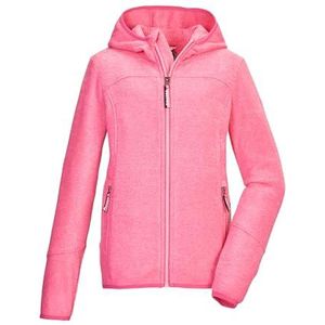 killtec meisjes Gebreid fleecejack/fleecejack met capuchon KOW 347 GRLS KNTFLC JCKT, pink, 140, 42139-000