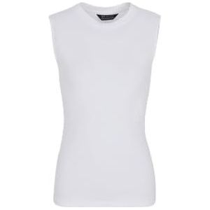 Armani Exchange Essential, mouwloze katoenen jumper voor dames, Opt. wit, S