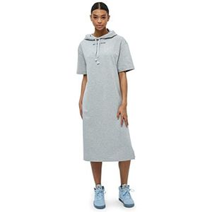 Beyond Now Billi GOTS Hoodie Dress | Grijze jurken voor vrouwen UK | Lente damesjurken | Maat S