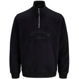 JACK & JONES Jorbleecker Branding Sweat High Neck Bf, zwart, L
