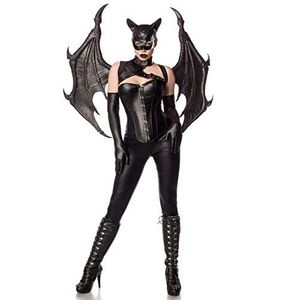 Mask Paradise 80148 Bat Girl Fighter kostuum 80148 carnavalskostuum M, zwart