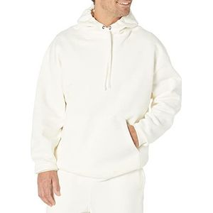 Amazon Essentials Oversized hoodie voor heren (verkrijgbaar in Big & Tall), Eggshell White, XS