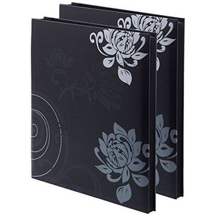 walther design fotoalbum zwart 400 foto's 10x15 cm insteekalbum dubbel pakket, Grindy EA-201-BD