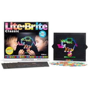 Basic Fun 2215 Lite-Brite Ultimate Classic, Light Up Drawing Board, LED Drawing Board with Colours, Light Up Toys for Creative Play, Glow Art Neon Effect Drawing Board, Light Toys for Kids Aged 4 +