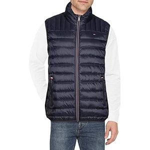 Tommy Hilfiger Lichtgewicht Ultra Loft Gewatteerde Puffer Vest voor heren (standaard en groot en lang), Middernacht, XL