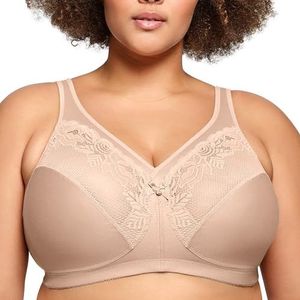 Glamorise - 1003 - Beha - Café - Dames - Wirefree Minimizer Support