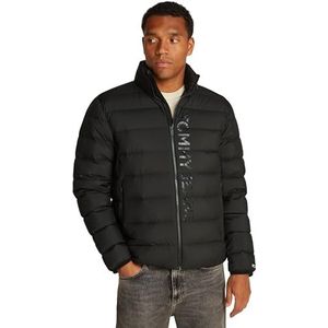 Tommy Jeans Heren TJM LT DOWN PRINTED JAS DM0DM21175 Puffer Jacket, zwart (zwart), XS, Zwart (zwart), XS