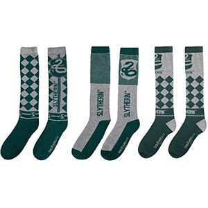 Cinereplicas Harry Potter Slytherin Sokken (3 stuks), eenheidsmaat 35 tot 45, officieel gelicentieerd product