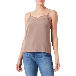 Top - PCTiffany - Blouseshirt - Effen - V-hals - Mouwloos