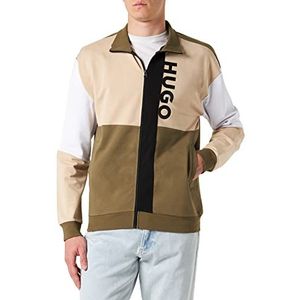HUGO Colorblock Jacket Loungewear_Jacket voor heren, Open Green345, XL