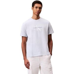 Calvin Klein - SS Hero Monologo T-shirt - Lichtblauw - Katoen