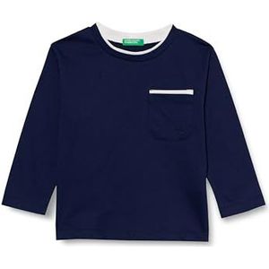 United Colors of Benetton T-shirt voor kinderen en jongeren, Blauw, 5 jaar