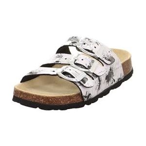 Superfit Voetbedpantoffels, sandalen voor meisjes en jongens, Wit 113 8, 34 EU