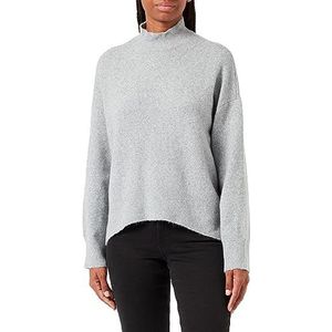 Bestseller A/S Dames VMDOFWOOL LS Highneck GA NOOS trui, Light Grey Melange, XS, Light Grey Melange, XS