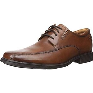 Clarks Tilden Walk Oxford-schoen voor heren, Bruin Bruin Leer Bruin Bruin, 41.5 EU