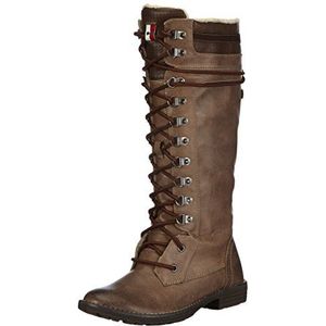 s.Oliver 25504 Combat Boots voor dames, Braun Mud Comb 412, 38 EU