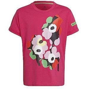 adidas T-shirts voor meisjes, Echt magenta, 13-14 Jaren