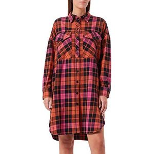 Replay - W9779A.000.52560 - Jurk - Midi - Lange Mouwen - Vierkante Halslijn