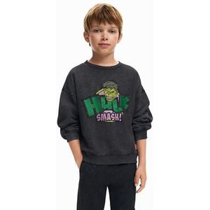 Desigual Jongens Boy Knit Sweat Sweatshirt met lange mouwen, zwart, 10 Jaar