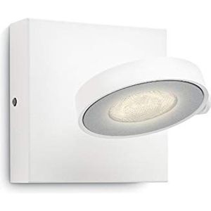 Philips Clockwork opbouwspot 1-lichts - Wit - Dimbaar - Draaibare spot - Geïntegreerde LED-lamp - Hoge lichtopbrengst