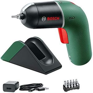 Bosch Home and Garden Accuschroevendraaier IXO Set met Micro-USB oplaadstation plus oplaadkabel (6e generatie, groen, variabele toerentalregeling), in kartonnen doos - Amazon Editie