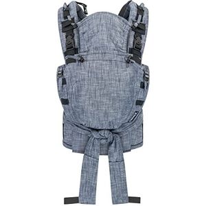 Hoppediz NABACA comfortabele modulaire drager basic set popeline denim – babydrager vanaf de geboorte ✓ buikdrager ✓ rugdagen ✓ individueel aanpasbaar ✓ uitstekend ✓