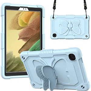 Hoes voor Samsung Galaxy Tab A7 Lite 8,7 inch tablet SM-T225/T220 - schokbestendig, robuuste beschermhoes met standaard, schouderriem