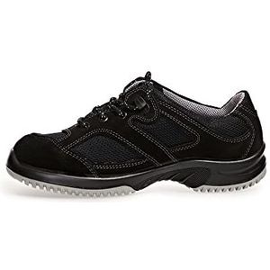 Abeba ESD-S-schoen uni6 lage schoen, sw, velours m. textiel, CE, EN ISO 20345:2011, S1, Gr. 37